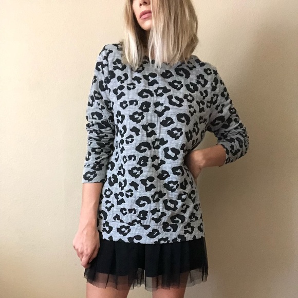Massini Sweaters - {Massini} leopard sweater